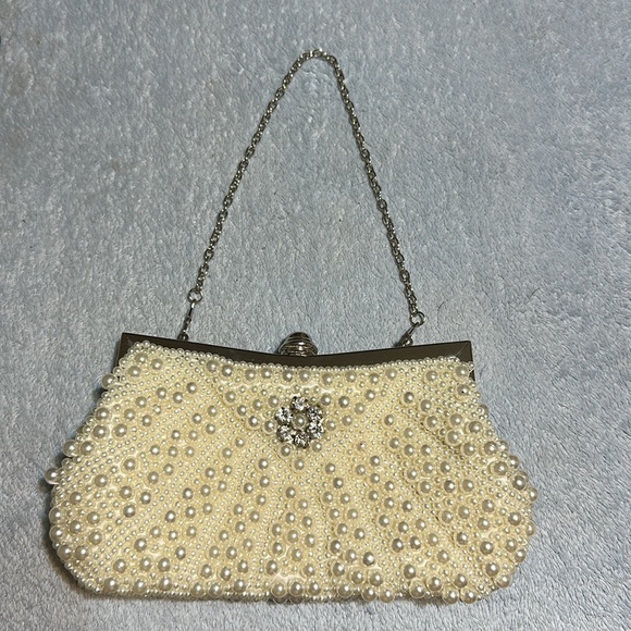 Pearls beaded evening bag - Picture 2 of 9